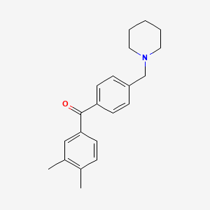 3,4-Dimethyl-4'-piperidinomethyl benzophenone