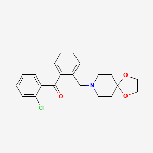 2-Chloro-2'-[8-(1,4-dioxa-8-azaspiro[4.5]decyl)methyl]benzophenone