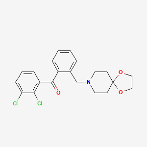 2,3-Dichloro-2'-[8-(1,4-dioxa-8-azaspiro[4.5]decyl)methyl]benzophenone