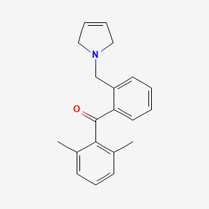 (2-((2,5-Dihydro-1H-pyrrol-1-yl)methyl)phenyl)(2,6-dimethylphenyl)methanone