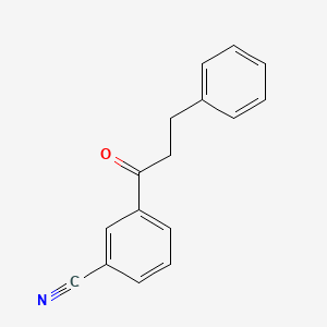 3-(3-Phenylpropanoyl)benzonitrile