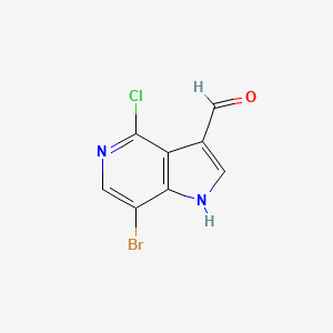 7-Bromo-4-chloro-1H-pyrrolo[3,2-c]pyridine-3-carbaldehyde