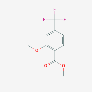 molecular formula C10H9F3O3 B1613989 Methyl 2-methoxy-4-(trifluoromethyl)benzoate CAS No. 286441-66-5