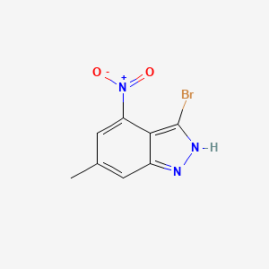 molecular formula C8H6BrN3O2 B1613991 3-Bromo-6-methyl-4-nitro-1H-indazole CAS No. 885520-86-5