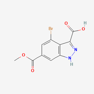4-Bromo-6-(methoxycarbonyl)-1H-indazole-3-carboxylic acid