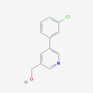 molecular formula C12H10ClNO B1614012 (5-(3-Chlorophenyl)pyridin-3-yl)methanol CAS No. 887973-96-8