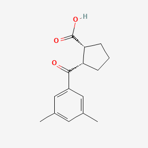 cis-2-(3,5-Dimethylbenzoyl)cyclopentane-1-carboxylic acid