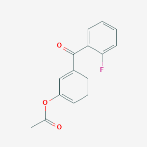 molecular formula C15H11FO3 B1614023 3-Acetoxy-2'-fluorobenzophenone CAS No. 890099-45-3