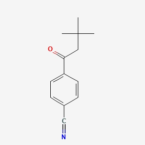 molecular formula C13H15NO B1614024 4'-Cyano-3,3-dimethylbutyrophenone CAS No. 898764-23-3