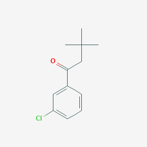molecular formula C12H15ClO B1614025 3'-Chloro-3,3-dimethylbutyrophenone CAS No. 70048-88-3