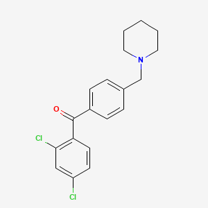 2,4-Dichloro-4'-piperidinomethyl benzophenone