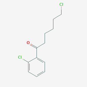 molecular formula C12H14Cl2O B1614032 6-Chloro-1-(2-chlorophenyl)-1-oxohexane CAS No. 898768-17-7