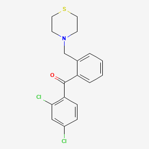 2,4-Dichloro-2'-thiomorpholinomethyl benzophenone