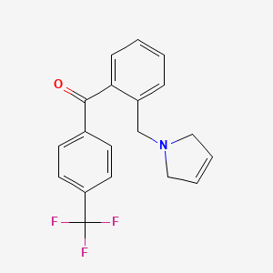 (2-((2,5-Dihydro-1H-pyrrol-1-yl)methyl)phenyl)(4-(trifluoromethyl)phenyl)methanone