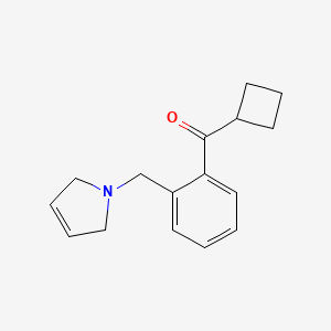 Cyclobutyl 2-(3-pyrrolinomethyl)phenyl ketone