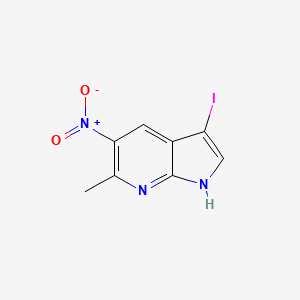 3-iodo-6-methyl-5-nitro-1H-pyrrolo[2,3-b]pyridine