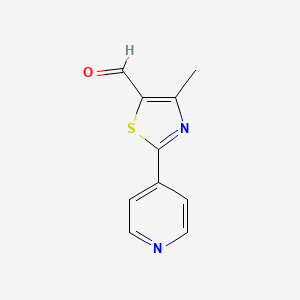 molecular formula C10H8N2OS B1614069 4-Methyl-2-(pyridin-4-yl)thiazole-5-carbaldehyde CAS No. 892502-19-1