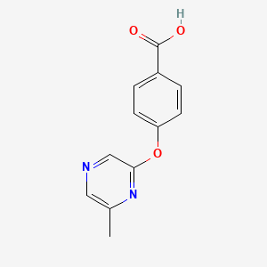 4-[(6-Methylpyrazin-2-yl)oxy]benzoic acid