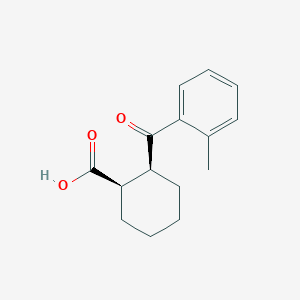 cis-2-(2-Methylbenzoyl)cyclohexane-1-carboxylic acid