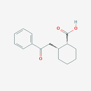 cis-2-(2-Oxo-2-phenylethyl)cyclohexane-1-carboxylic acid