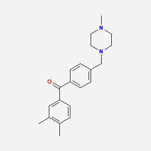 3,4-Dimethyl-4'-(4-methylpiperazinomethyl) benzophenone