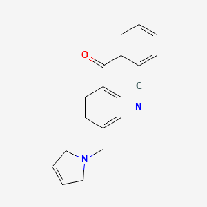 2-(4-((2,5-Dihydro-1H-pyrrol-1-yl)methyl)benzoyl)benzonitrile