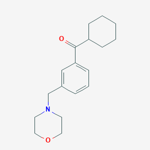 Cyclohexyl 3-(morpholinomethyl)phenyl ketone