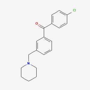4'-Chloro-3-piperidinomethyl benzophenone
