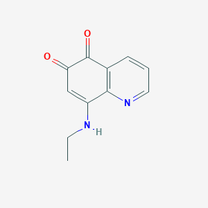 molecular formula C11H10N2O2 B161410 8-(Ethylamino)quinoline-5,6-dione CAS No. 132247-35-9