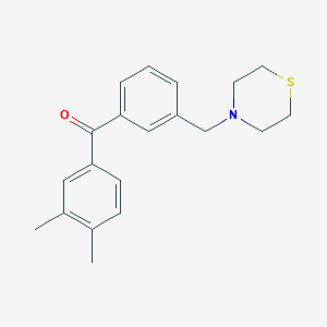 3,4-Dimethyl-3'-thiomorpholinomethylbenzophenone