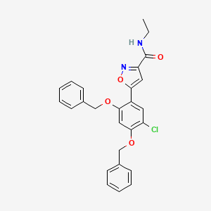 5-(2,4-Bis(benzyloxy)-5-chlorophenyl)-N-ethylisoxazole-3-carboxamide