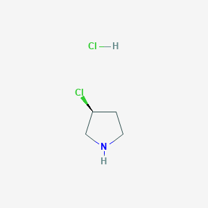 molecular formula C4H9Cl2N B1614115 (S)-3-Chloropyrrolidine hydrochloride CAS No. 1072227-55-4