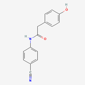 molecular formula C15H12N2O2 B1614118 N-(4-Cyano-phenyl)-2-(4-hydroxy-phenyl)-acetamide CAS No. 886362-48-7