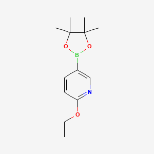 molecular formula C13H20BNO3 B1614123 2-Ethoxy-5-(4,4,5,5-Tetramethyl-1,3,2-Dioxaborolan-2-Yl)Pyridine CAS No. 1072945-01-7