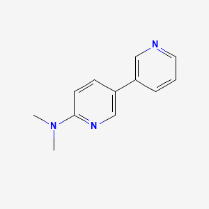 molecular formula C12H13N3 B1614124 N,N-Dimethyl-[3,3'-bipyridin]-6-amine CAS No. 882864-93-9