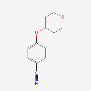 molecular formula C12H13NO2 B1614126 4-(Tetrahydropyran-4-yloxy)benzonitrile CAS No. 884507-34-0