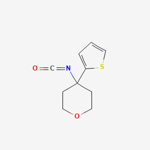 4-Isocyanato-4-(thiophen-2-yl)oxane