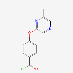 4-[(6-Methylpyrazin-2-yl)oxy]benzoyl chloride