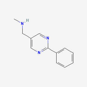 N-methyl-(2-phenylpyrimidin-5-yl)methylamine