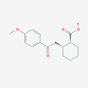 cis-2-[2-(4-Methoxyphenyl)-2-oxoethyl]cyclohexane-1-carboxylic acid