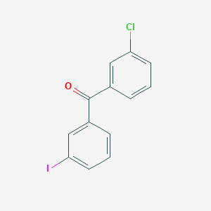 molecular formula C13H8ClIO B1614138 3-Chloro-3'-iodobenzophenone CAS No. 890098-16-5