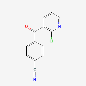 2-Chloro-3-(4-cyanobenzoyl)pyridine