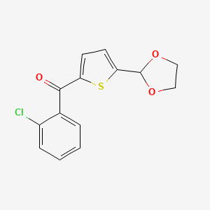 2-(2-Chlororobenzoyl)-5-(1,3-Dioxolan-2-yl)thiophene