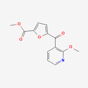 molecular formula C13H11NO5 B1614156 Methyl 5-(2-methoxypyridine-3-carbonyl)furan-2-carboxylate CAS No. 898786-23-7