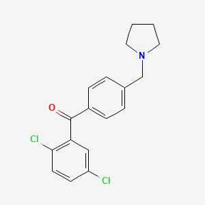 2,5-Dichloro-4'-pyrrolidinomethyl benzophenone