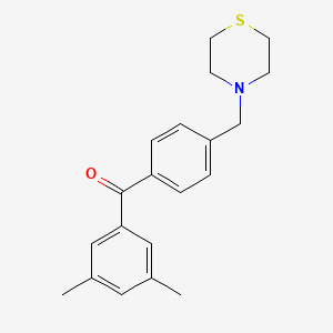 3,5-dimethyl-4'-thiomorpholinomethyl benzophenone