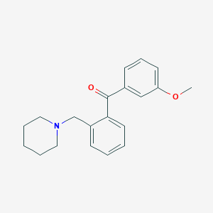 B1614177 3'-Methoxy-2-piperidinomethyl benzophenone CAS No. 898751-77-4