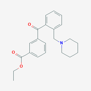 3'-Carboethoxy-2-piperidinomethyl benzophenone