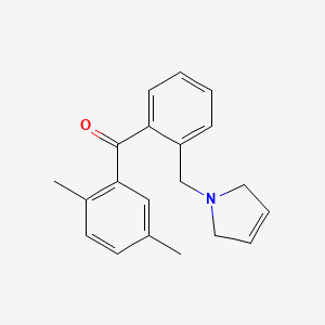 (2-((2,5-Dihydro-1H-pyrrol-1-yl)methyl)phenyl)(2,5-dimethylphenyl)methanone