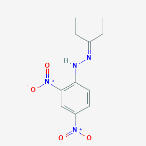 molecular formula C11H14N4O4 B161420 3-Pentanone, (2,4-dinitrophenyl)hydrazone CAS No. 1636-83-5